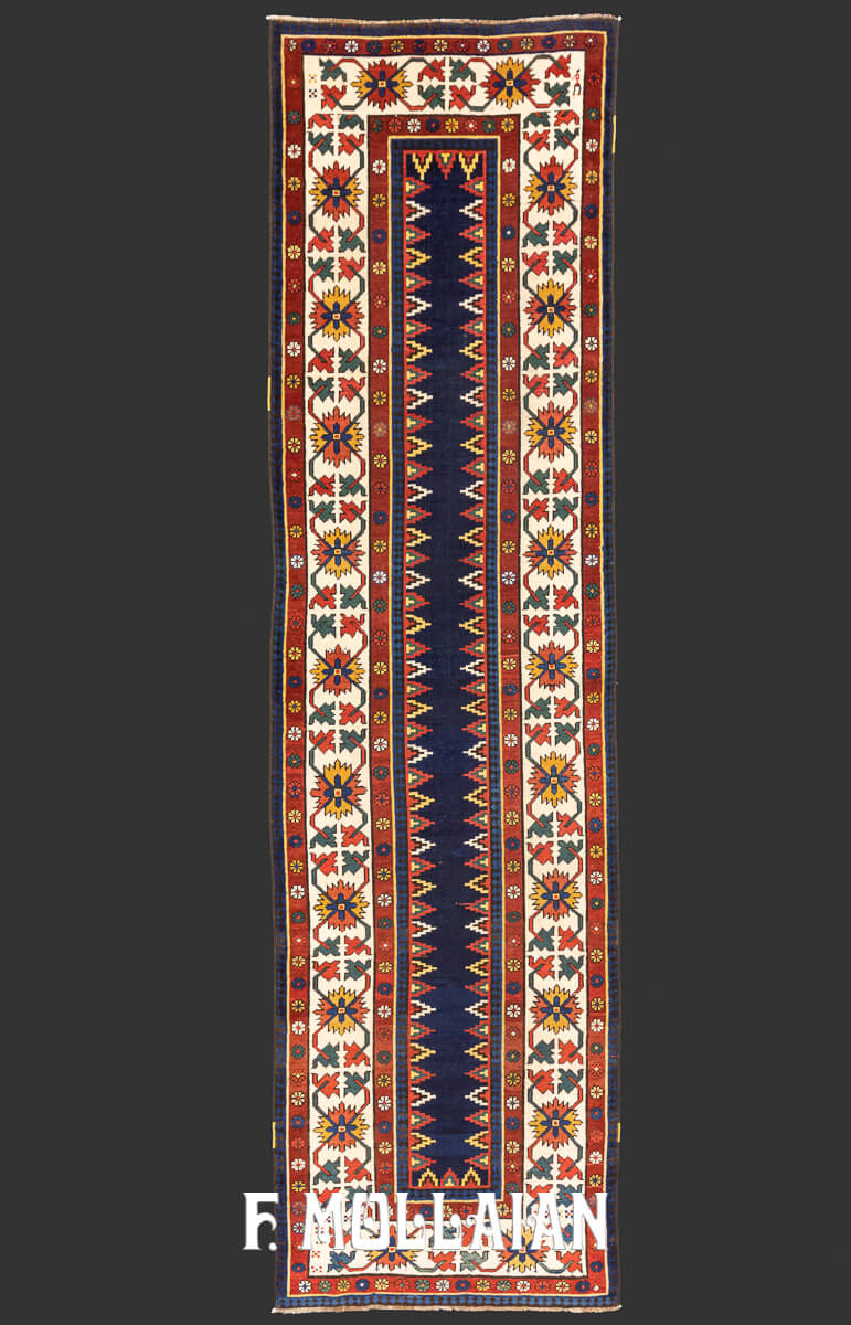 Very long Beautiful Antique Caucasian Talish Runner Carpet n°:90224587